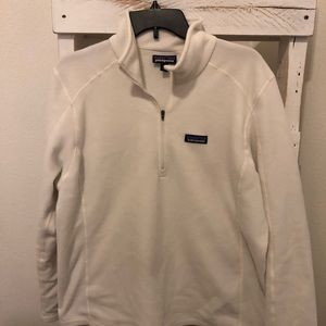 White Patagonia Fleece Half Zip